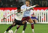 Draugiškos rungtynės: 93-ąją minutę įvartį praleidęs „Man Utd“ išleido pergalę prieš „Aston Villa“, PSG sutriuškino Japonijos klubą
